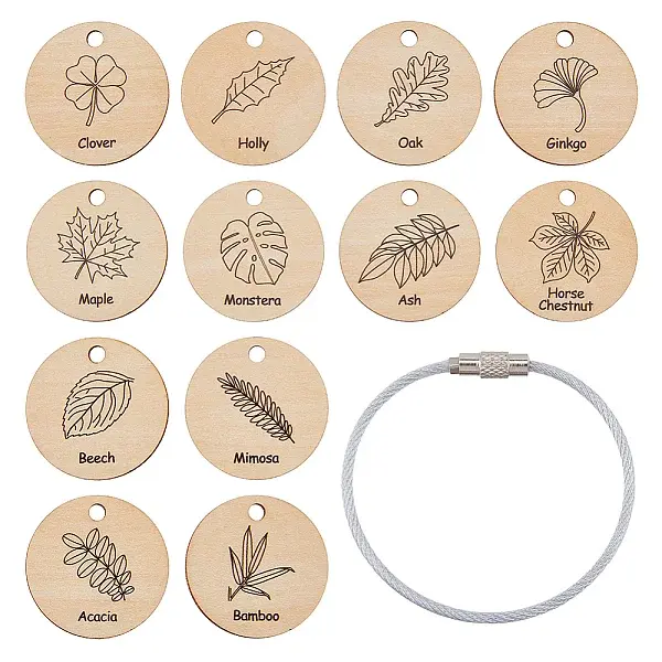 1 Sets Plywood Pendants