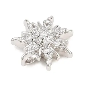 Brass Micro Pave Cubic Zirconia Pendants