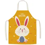 Cute Easter Rabbit Pattern Polyester Sleeveless Apron