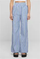 Dámské kalhoty Striped Loose bílo/modré