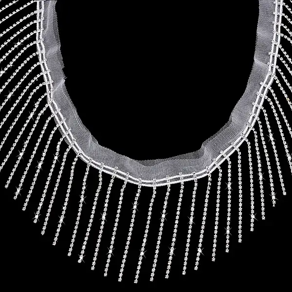 2 Yards Polyester Tassel Lace Ribbon