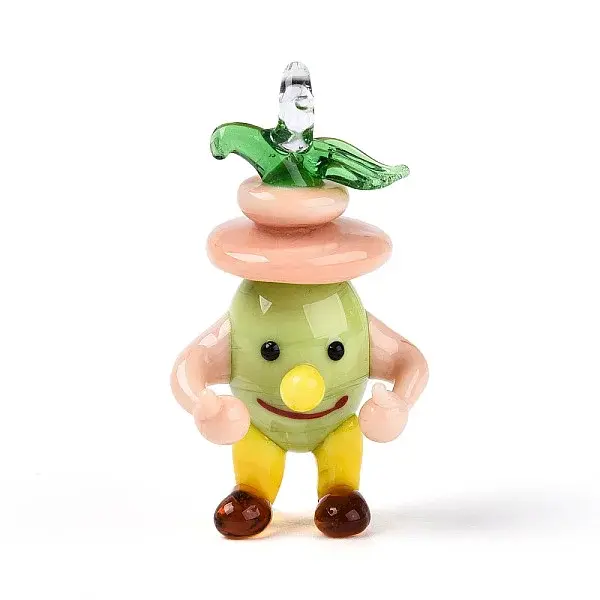 Handmade Lampwork Cartoon Onion Pendants