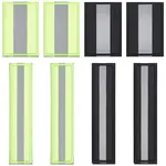 8Pcs 4 Styles Nylon Reflective Safety Badge