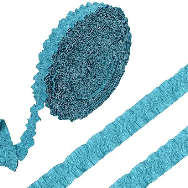 20 Yards Ruffled Polyester Elastic Lace Trim