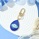 Teardrop with Evil Eye Alloy Enamel Pendant Decorations