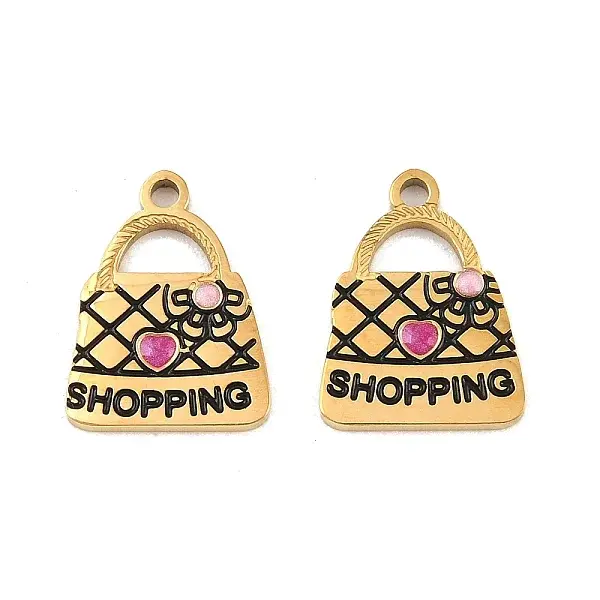 304 Stainless Steel with Enamel Pendants