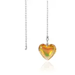 Glass Heart Charms Ceiling Fan Pull Chain Extenders