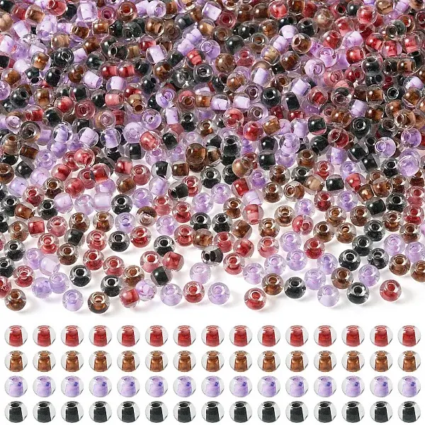 100G Transparent Glass Round Seed Beads