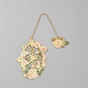 Zinc Alloy Enamel Bookmarks