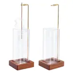 Transparent Glass Incense Holder