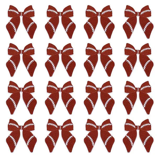 12Pcs Bowknot Embroidery Cloth Iron On/Sew On Patches