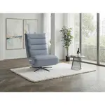Sit & More RELAXAČNÍ KŘESLO, kůže, šedomodrá
