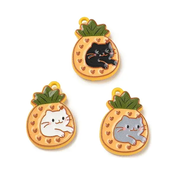 Alloy with Enamel Pendants