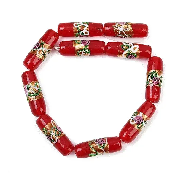 Handmade Foil Glass Beads