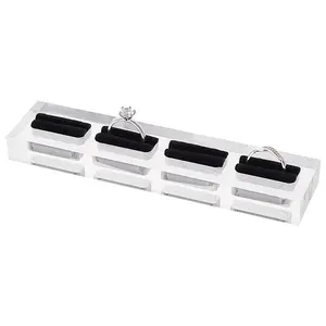 4-Slot Acrylic Finger Ring Display Rack