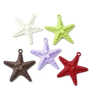 Spray Paint Alloy Big Pendants