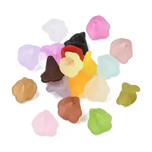 Acrylic Frosted Bead Caps