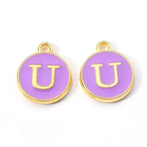 Golden Plated Alloy Enamel Charms