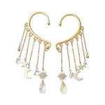 Teardrop Glass Beaded Dangle Earrings