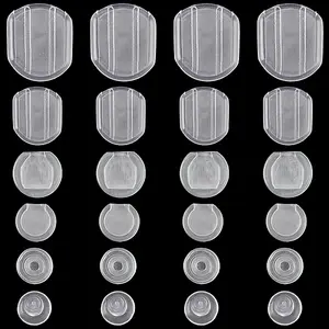 180Pcs 6 Styles Plastic Ear Nuts & Earring Pads