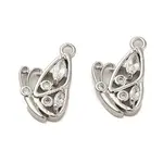 Brass Micro Pave Cubic Zirconia Pendants