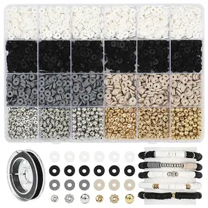 DIY Polymer Clay Beads & CCB Plastic Beads Bracelets Making Kits
