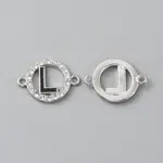 Zinc Alloy Crystal Rhinestone Connector Charms