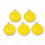 Golden Plated Alloy Enamel Charms