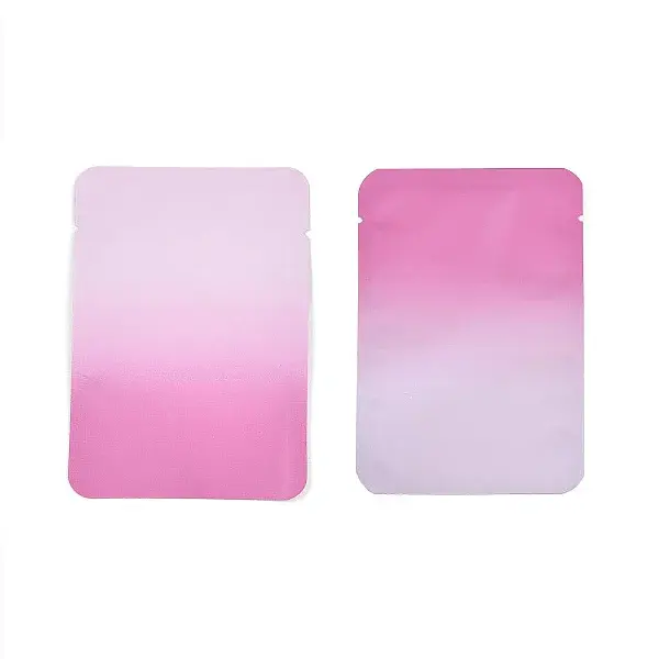 Two Tone Rectangle Plastic Zip Top Gift Bags