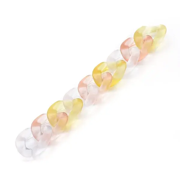 Transparent Acrylic Handmade Curb Chain