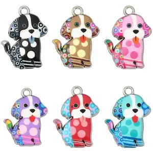 20Pcs Alloy Enamel Pandants