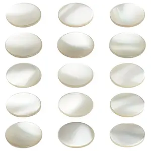 15Pcs Round Shell Shank Buttons