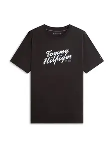 TOMMY HILFIGER Tričko 'SUMMER'  modrá / čierna / biela