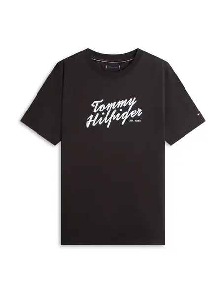 TOMMY HILFIGER Tričko 'SUMMER'  modrá / čierna / biela