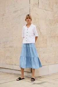 Marisse Women's Skirt L-Sc-4609 L.Blue