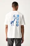 HUGO Blue tričko pánské bavlněné Noxwash