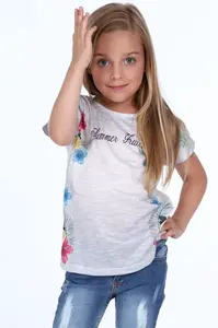 Halenka s tištěným vzorem ve světle šedé barvě