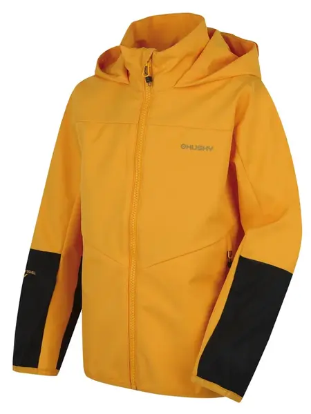 Husky Sonny K 152-158, yellow Dětská softshell bunda