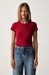 Armani Exchange basic tričko dámské bavlněné s elastanem