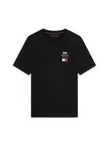 TOMMY HILFIGER Tričko 'TH x CF1'  červená / čierna / biela