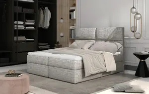 Boxspring Amber Rozměr: 140 x 200 cm, látka: Berlin  01