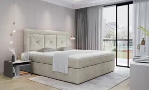Boxspring Idris Rozměr: 140 x 200 cm, látka: Dora 21