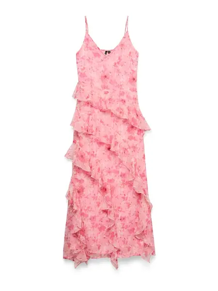 VERO MODA Letné šaty 'VMSmilla'  marhuľová / ružová / ružová