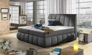 Boxspring Vincenzo Rozměr: 140 x 200 cm, látka: Omega 13