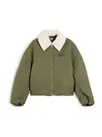 Tommy Jeans Prechodná bunda  zelená / biela