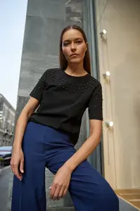 Čierne dámske tričko Marisse