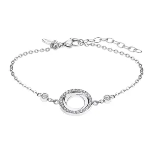 Lotus Style Ocelový náramek se třpytivým přívěskem Woman Basic LS2176-2/1