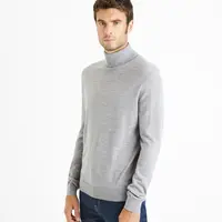Celio Svetr Menos s rolákem merino - Pánské