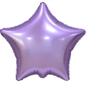 Balónek foliový matná lila hvězda 48cm