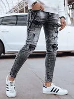 Pánské černé skinny fit džíny